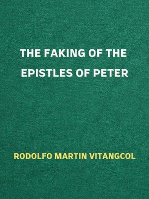 cover image of The Faking of the Epistles of Peter